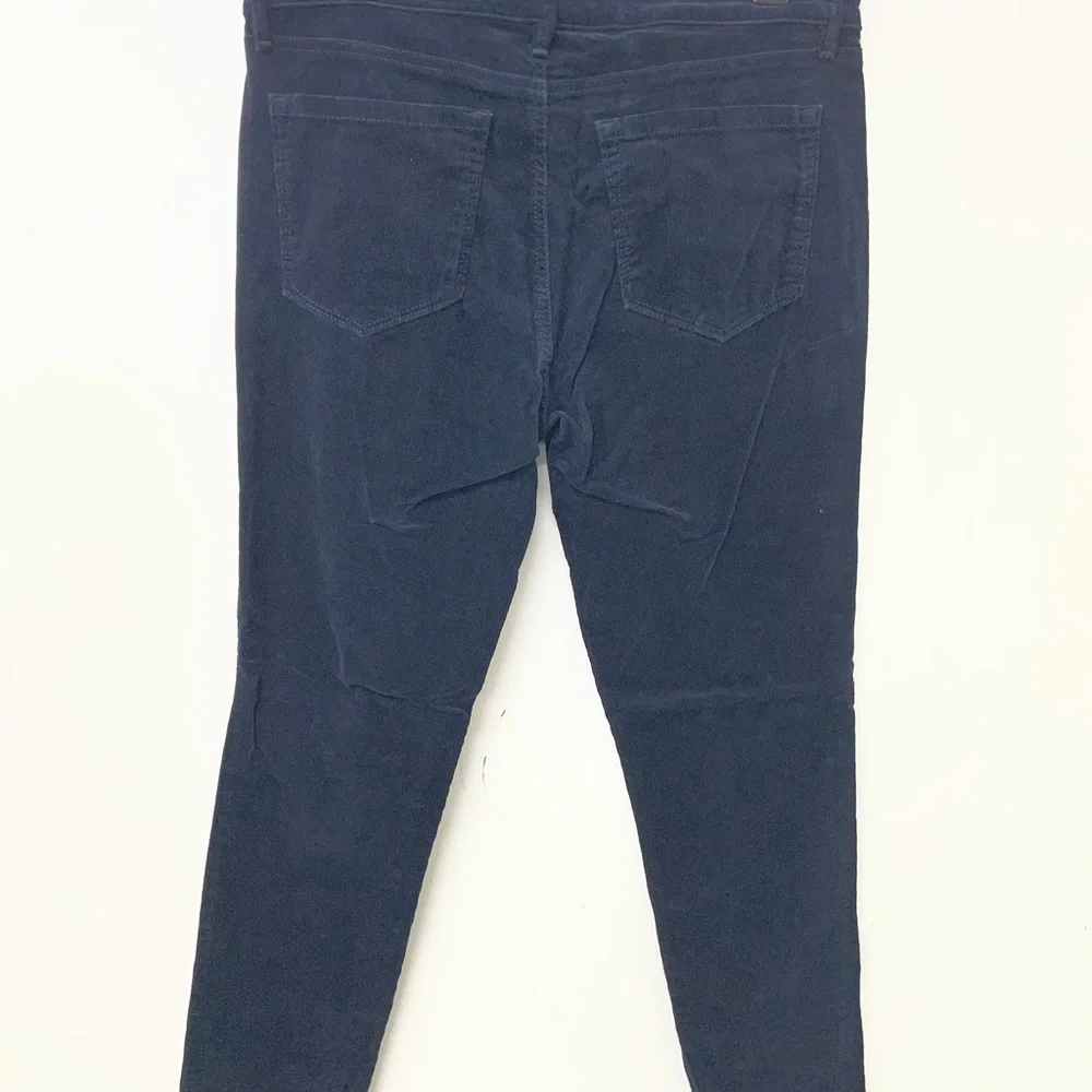 Ann Taylor Loft Pants Women Size 29/8 Blue, Corduroy, High Rise, Modern Skinny - Picture 2 of 7